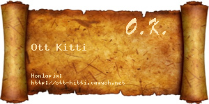 Ott Kitti névjegykártya